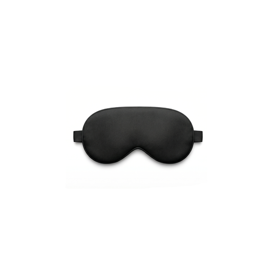 Black Cotton Adjustable Eye Mask