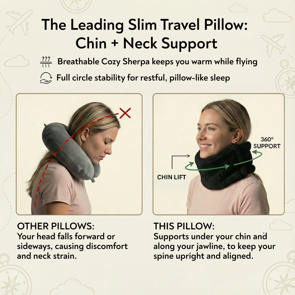 5 Piece Travel Pillow Gift Set