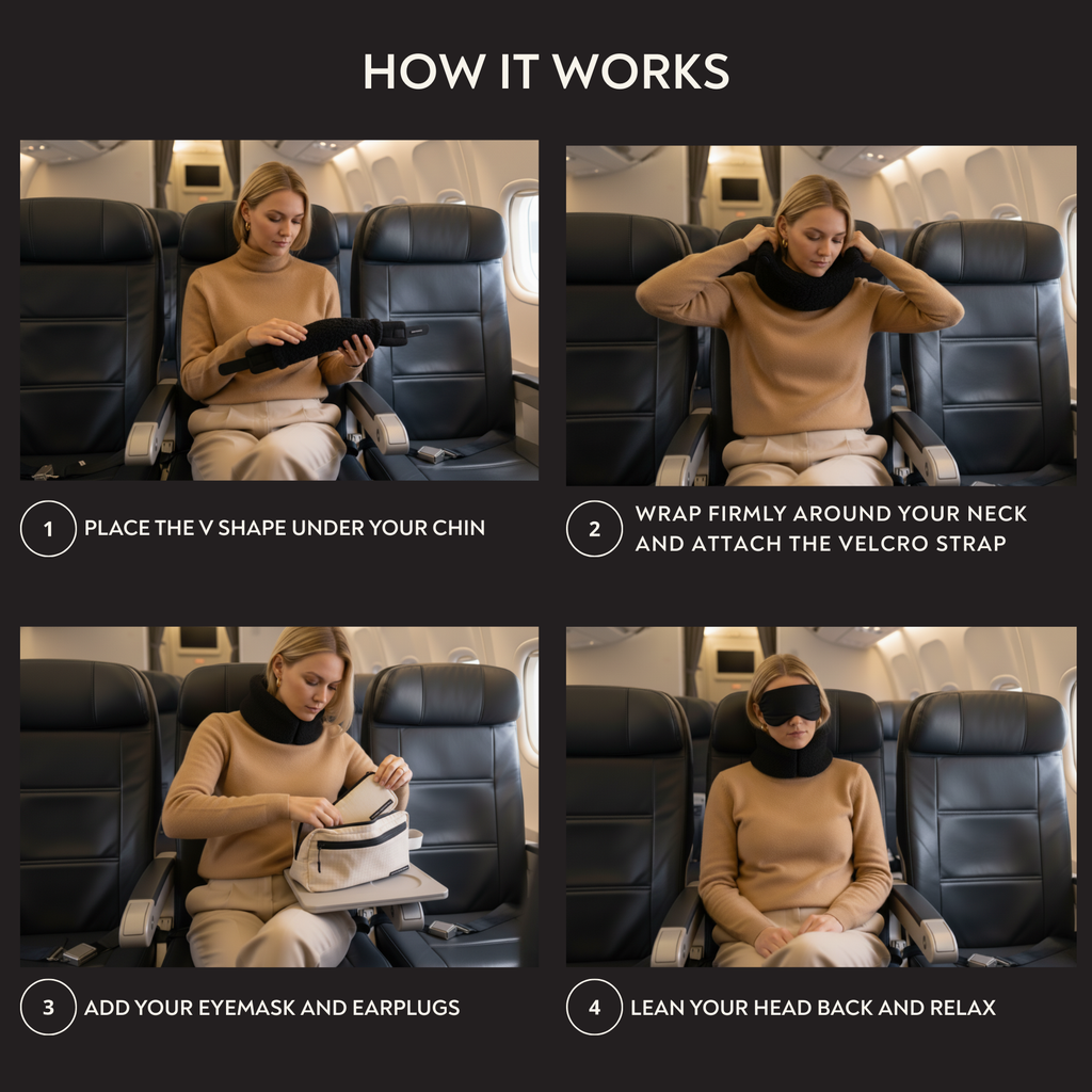 5 Piece Travel Pillow Gift Set